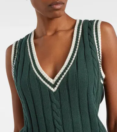 The Upside Santa Fe Julia cotton sweater vest | Thumbnail 4