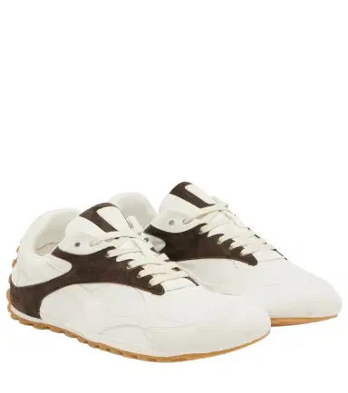 Bottega Veneta Orbit Flash suede-trimmed sneakers | Thumbnail 1 Bottega Veneta Orbit Flash suede-trimmed sneakers | Thumbnail 1