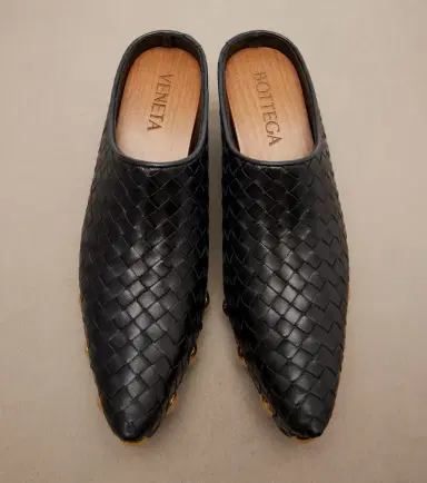 Bottega Veneta Gondola Intrecciato studded leather clogs | Thumbnail 3