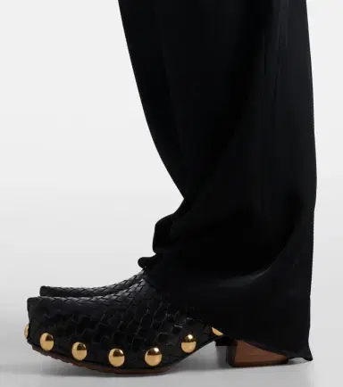 Bottega Veneta Gondola Intrecciato studded leather clogs | Thumbnail 5
