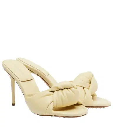 Bottega Veneta Cherry leather mules | Thumbnail 1