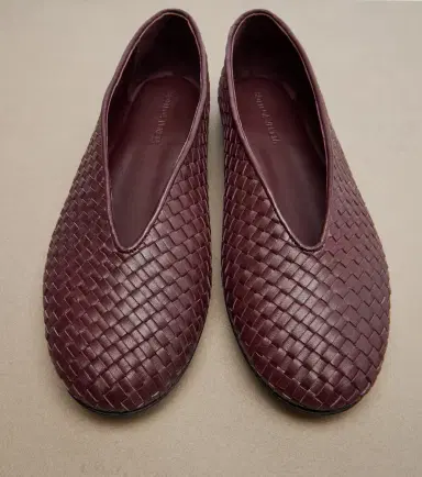 Bottega Veneta Rosa Intrecciato leather ballet flats | Thumbnail 2