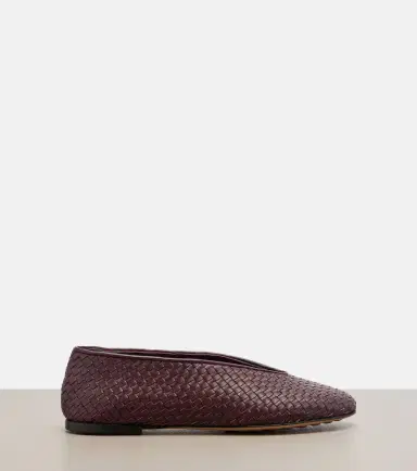 Bottega Veneta Rosa Intrecciato leather ballet flats | Thumbnail 3