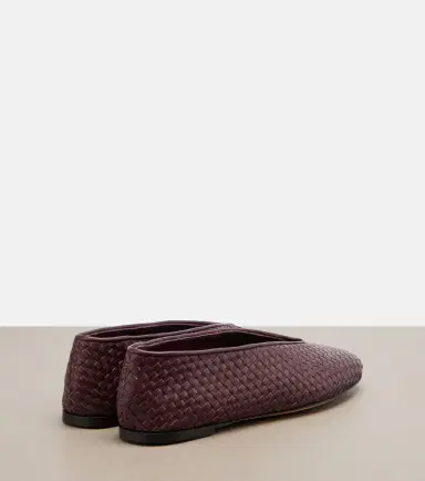 Bottega Veneta Rosa Intrecciato leather ballet flats | Thumbnail 4