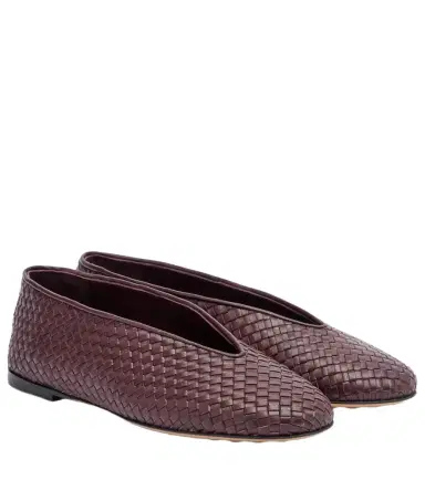 Bottega Veneta Rosa Intrecciato leather ballet flats | Thumbnail 1
