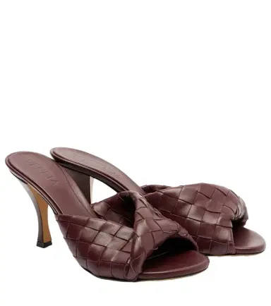Bottega Veneta Blink 80 Intrecciato leather mules | Thumbnail 1