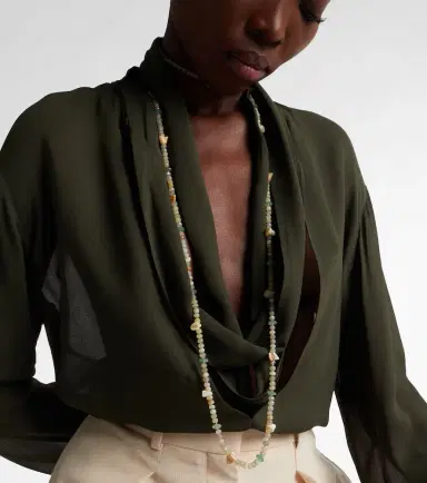 Ileana Makri Beaded necklace with gemstones | Thumbnail 3 Ileana Makri Beaded necklace with gemstones | Thumbnail 3