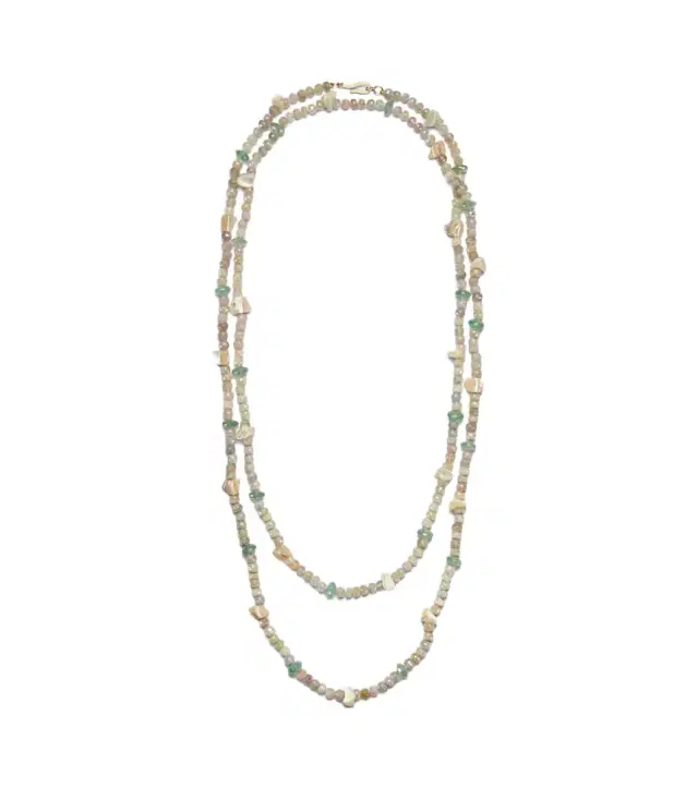 Ileana Makri Beaded necklace with gemstones