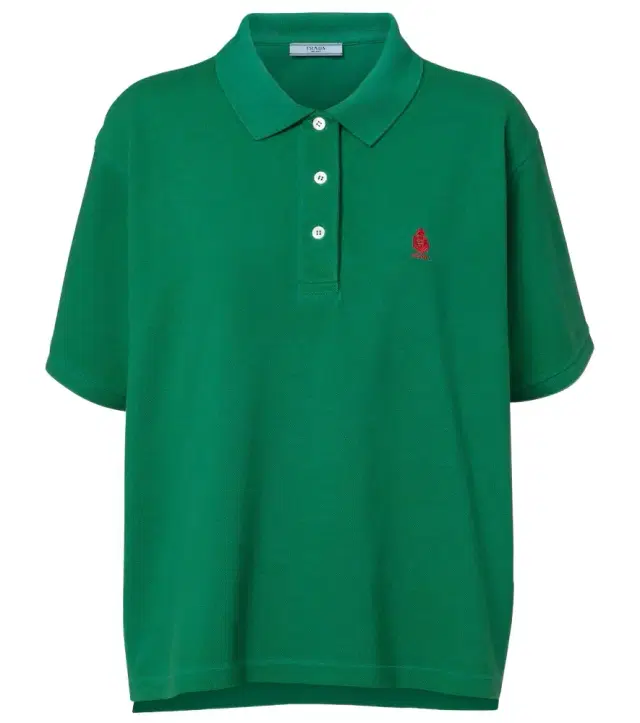 Cotton piqué polo shirt