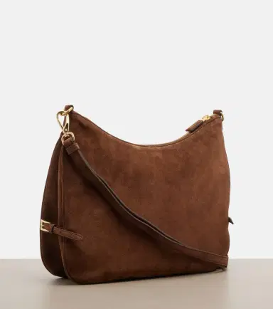 Prada Aimée Large suede shoulder bag | Thumbnail 4 Prada Aimée Large suede shoulder bag | Thumbnail 4