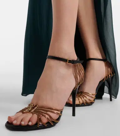 Saint Laurent Babylone 90 leather sandals | Thumbnail 6 Saint Laurent Babylone 90 leather sandals | Thumbnail 6