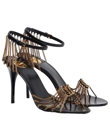 Saint Laurent Babylone 90 leather sandals | Thumbnail 1 Saint Laurent Babylone 90 leather sandals | Thumbnail 1