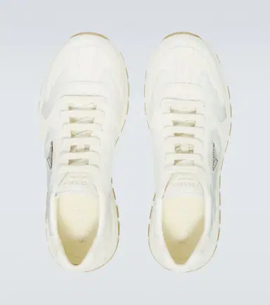 Prada Prax Re-Nylon suede-trimmed sneakers | Thumbnail 3