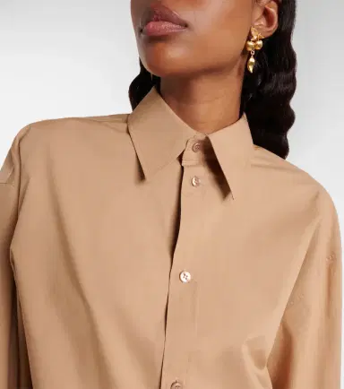 Saint Laurent Cassandre cotton poplin shirt | Thumbnail 2