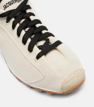 Jacquemus Leather-trimmed canvas sneakers | Thumbnail 2 Jacquemus Leather-trimmed canvas sneakers | Thumbnail 2