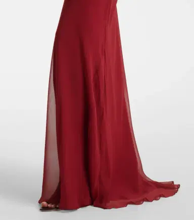 The Sei Sheer silk chiffon gown | Thumbnail 5