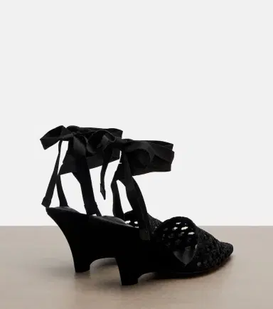 Jacquemus Woven raffia-effect wedges | Thumbnail 3 Jacquemus Woven raffia-effect wedges | Thumbnail 3