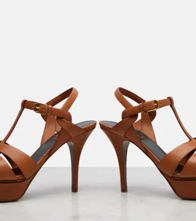 Saint Laurent Tribute leather platform sandals | Thumbnail 3 Saint Laurent Tribute leather platform sandals | Thumbnail 3