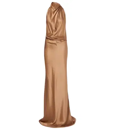The Sei Halterneck silk satin gown | Thumbnail 1