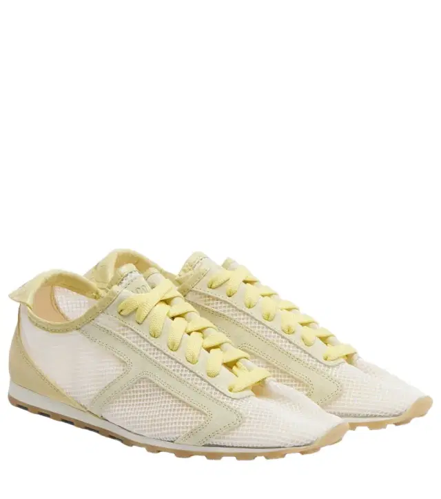 Jacquemus Tennis leather-trimmed sneakers