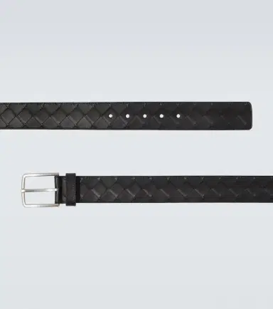 Bottega Veneta Intrecciato leather belt | Thumbnail 2