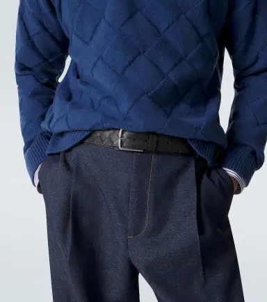 Bottega Veneta Intrecciato leather belt | Thumbnail 3