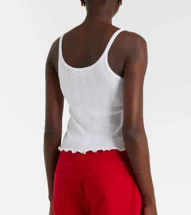 RÓHE Róhe Pointelle cotton top | Thumbnail 3