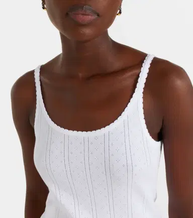 RÓHE Róhe Pointelle cotton top | Thumbnail 4