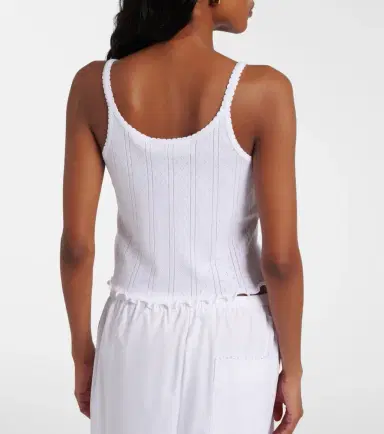 RÓHE Róhe Pointelle cotton top | Thumbnail 5