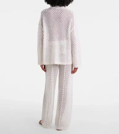 Jardin des Orangers Open-knit wool and cashmere wide-leg pants | Thumbnail 2 Jardin des Orangers Open-knit wool and cashmere wide-leg pants | Thumbnail 2