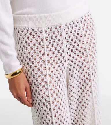 Jardin des Orangers Open-knit wool and cashmere wide-leg pants | Thumbnail 5 Jardin des Orangers Open-knit wool and cashmere wide-leg pants | Thumbnail 5
