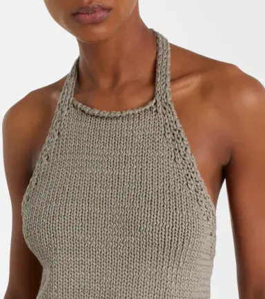 RÓHE Róhe Knitted halterneck cotton top | Thumbnail 5