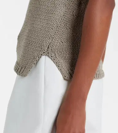 RÓHE Róhe Knitted halterneck cotton top | Thumbnail 6