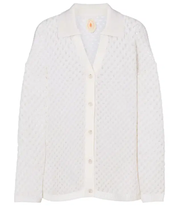 Jardin des Orangers Open-knit wool and cashmere cardigan