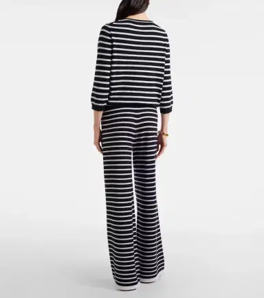Jardin des Orangers Striped cashmere wide-leg pants | Thumbnail 4