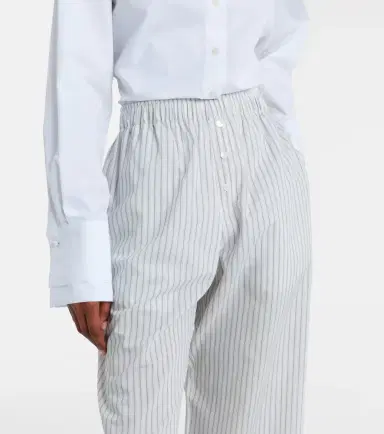 RÓHE Róhe Striped silk and cotton wide-leg pants | Thumbnail 2