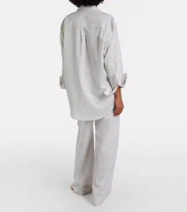 RÓHE Róhe Striped silk and cotton wide-leg pants | Thumbnail 5