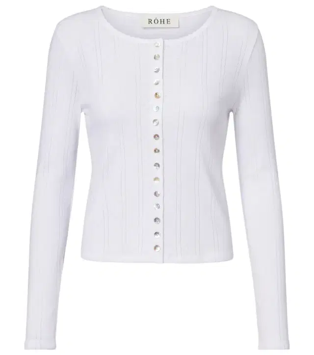 Róhe Pointelle cotton cardigan