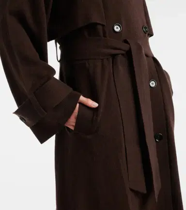 Jardin des Orangers Wool and cashmere trench coat | Thumbnail 3