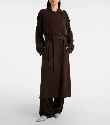 Jardin des Orangers Wool and cashmere trench coat | Thumbnail 7
