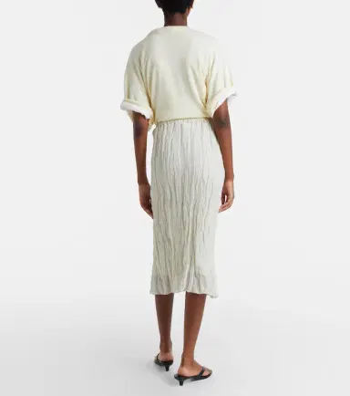 RÓHE Róhe Cotton-blend midi skirt | Thumbnail 2