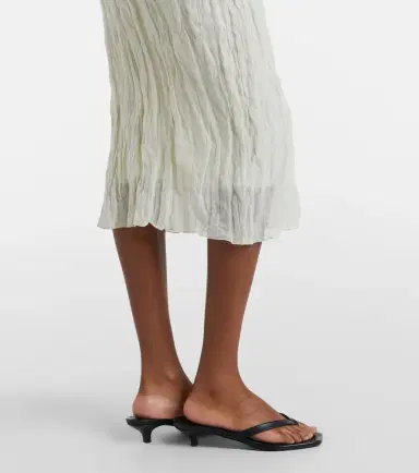 RÓHE Róhe Cotton-blend midi skirt | Thumbnail 6