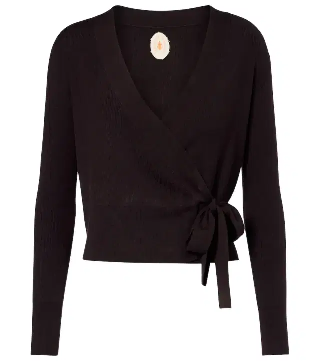 Jardin des Orangers Virgin wool wrap cardigan