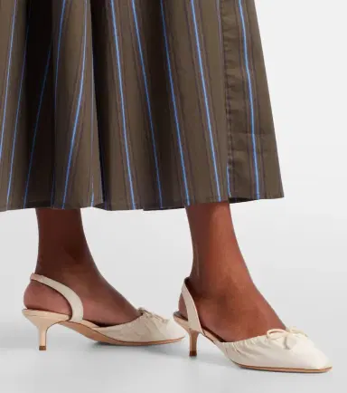 Staud Alba satin slingback pumps | Thumbnail 5 Staud Alba satin slingback pumps | Thumbnail 5