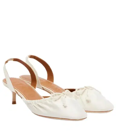 Staud Alba satin slingback pumps | Thumbnail 1 Staud Alba satin slingback pumps | Thumbnail 1