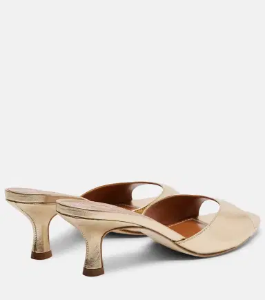 Staud Brigitte 100 metallic leather mules | Thumbnail 2