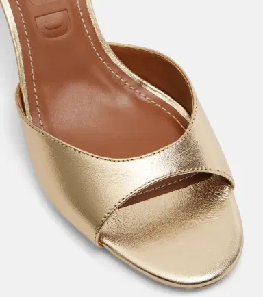 Staud Brigitte 100 metallic leather mules | Thumbnail 3