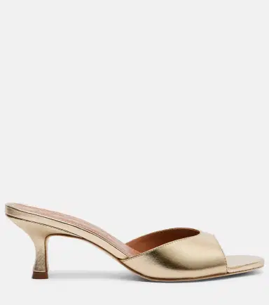 Staud Brigitte 100 metallic leather mules | Thumbnail 4