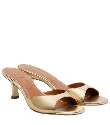 Staud Brigitte 100 metallic leather mules | Thumbnail 1