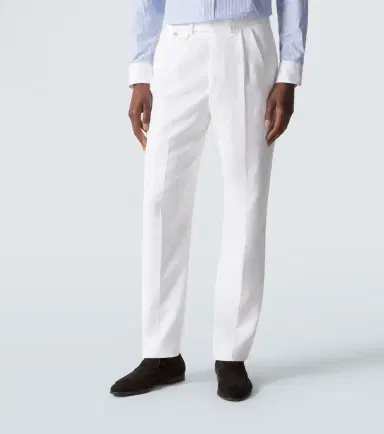 dunhill Linen tapered pants | Thumbnail 2